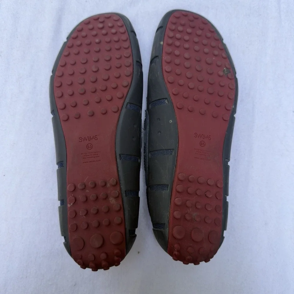 Swims‎ Loafers Braided Lace Washable Loafers Brown Black Men's Size 9.5 Coastal